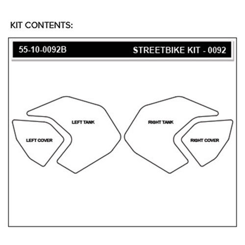 StompGrip Volcano Streetbike Clear Traction Kit