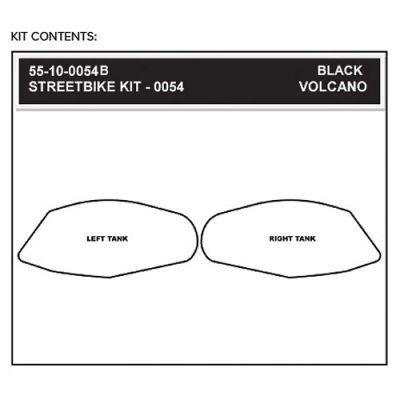 StompGrip Volcano Streetbike Black Traction Kit