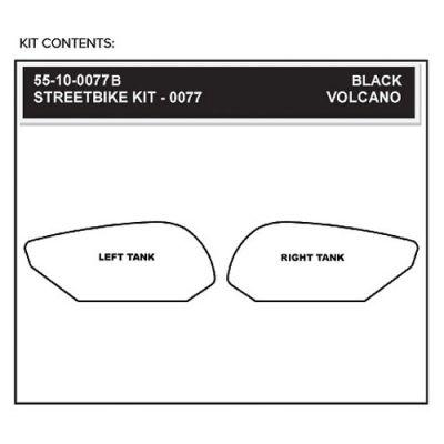 StompGrip Volcano Streetbike Black Traction Kit