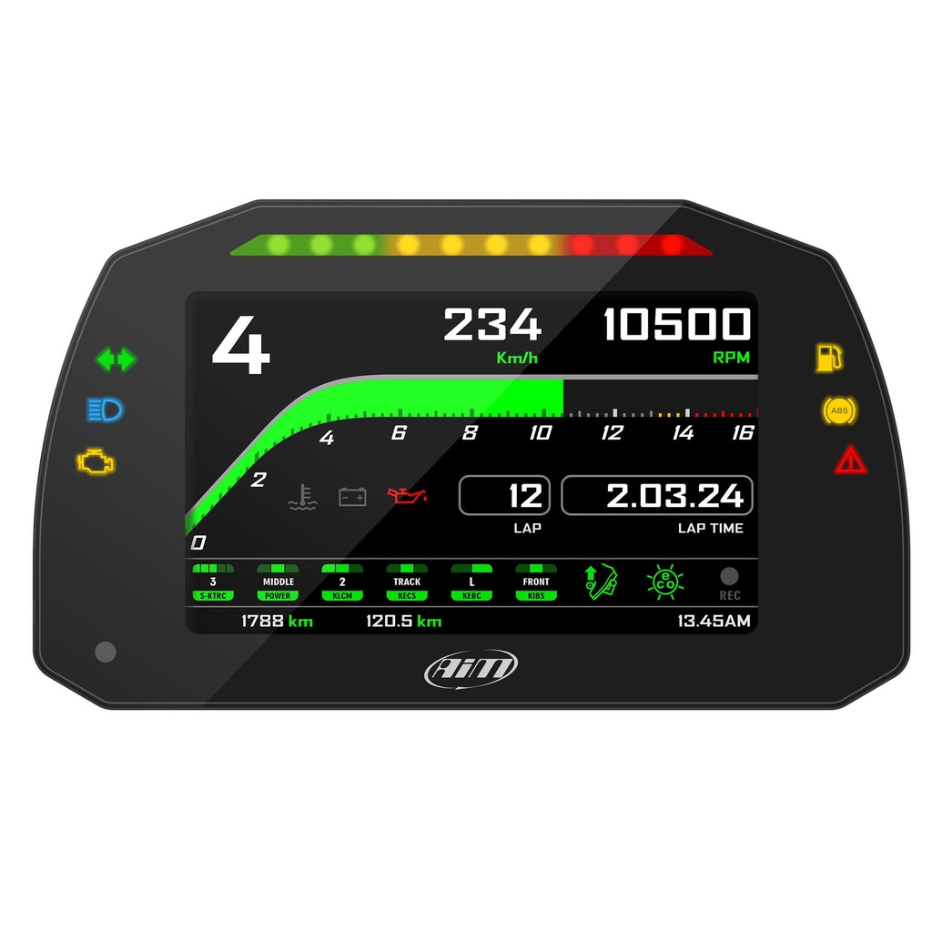 AIM MXK10 Kawasaki ZX-10R (Gen5 2016-19) Plug & Play Dash Logger