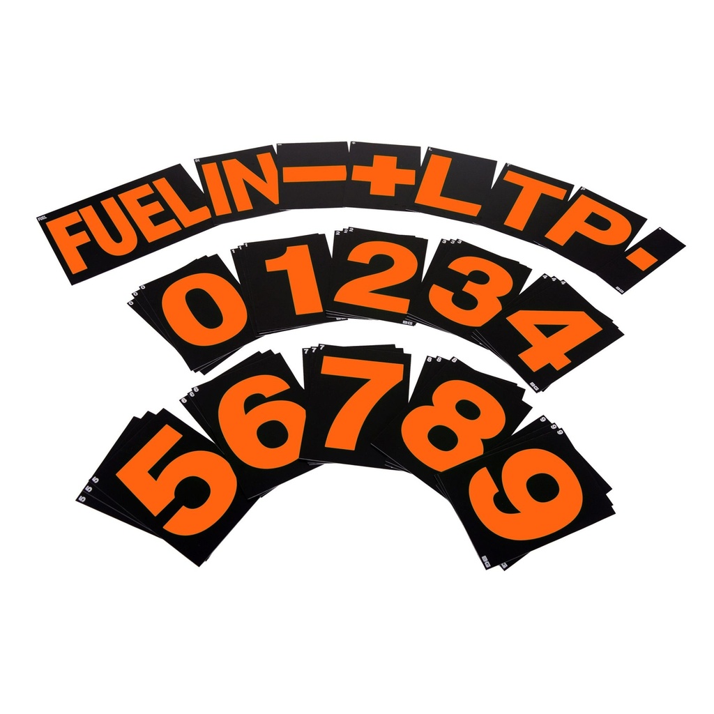 B-G Racing Standard Pit Board Number Sets