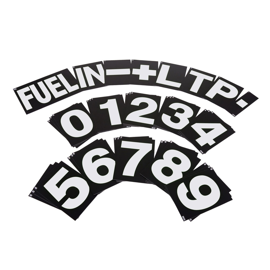 B-G Racing Standard Pit Board Number Sets