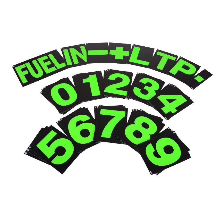 B-G Racing Large Pit Board Number Sets