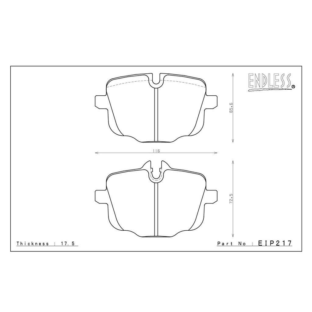Endless MX72 Brake Pads