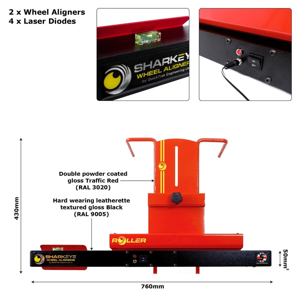 Sharkeye Roller Four Wheel Laser Aligner