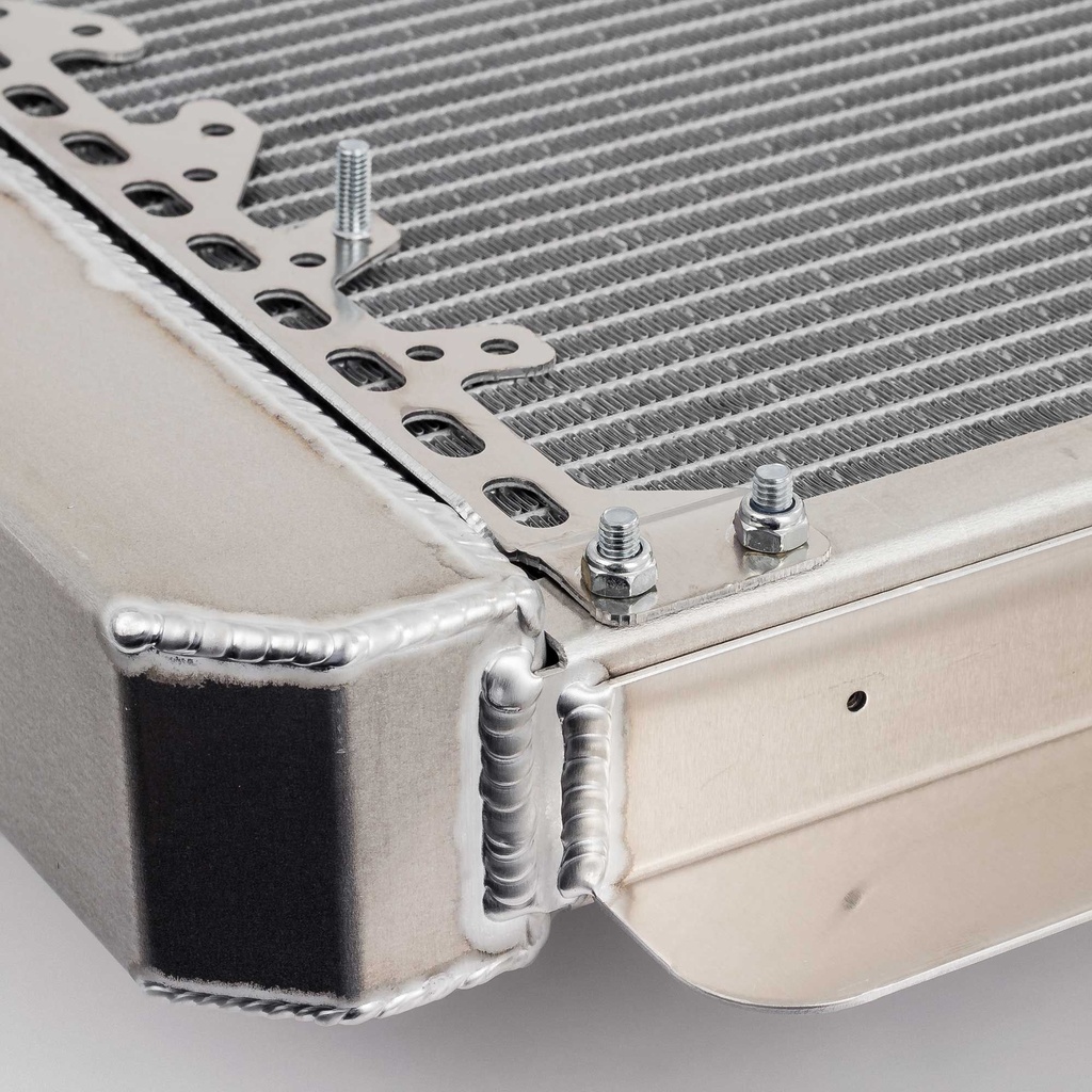 GRP4 Fabrications Escort Mk1 & Mk2 Alloy Radiator With Large Header Tank