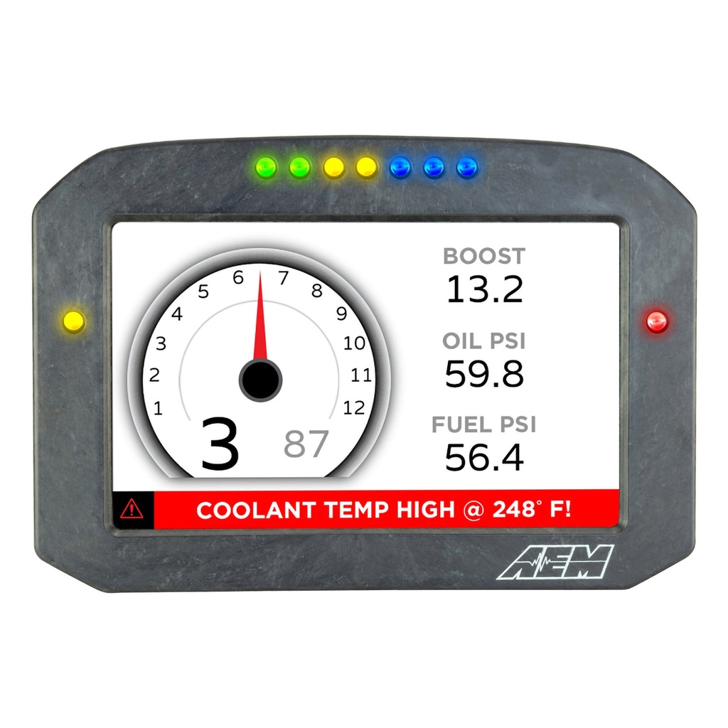 AEM Electronics CD-7 Carbon Flat Panel Digital Dash Display