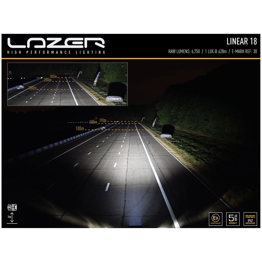 Lazer Lamps Grille Integration Kit With Linear 18 Elite Low Beam Assist Lamp