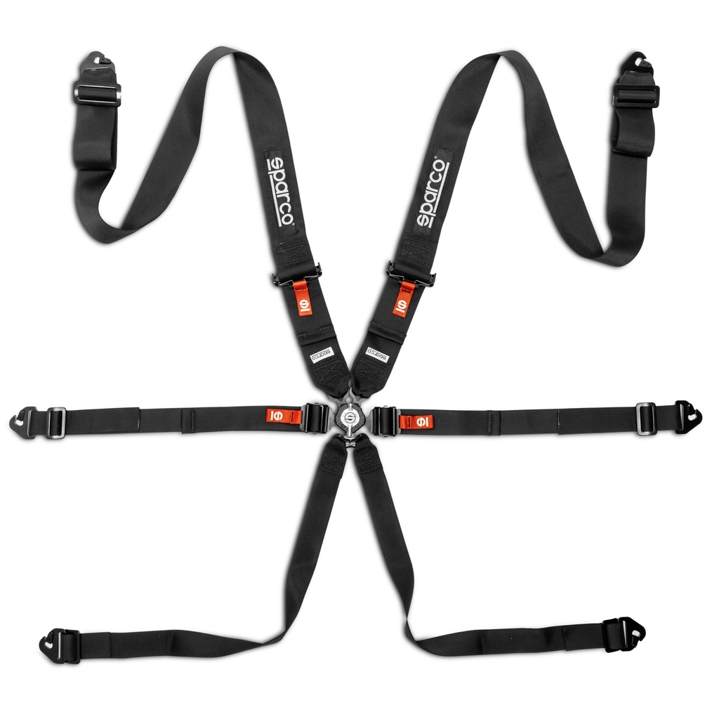 Sparco Competition H-3 Steel 6 Point harness