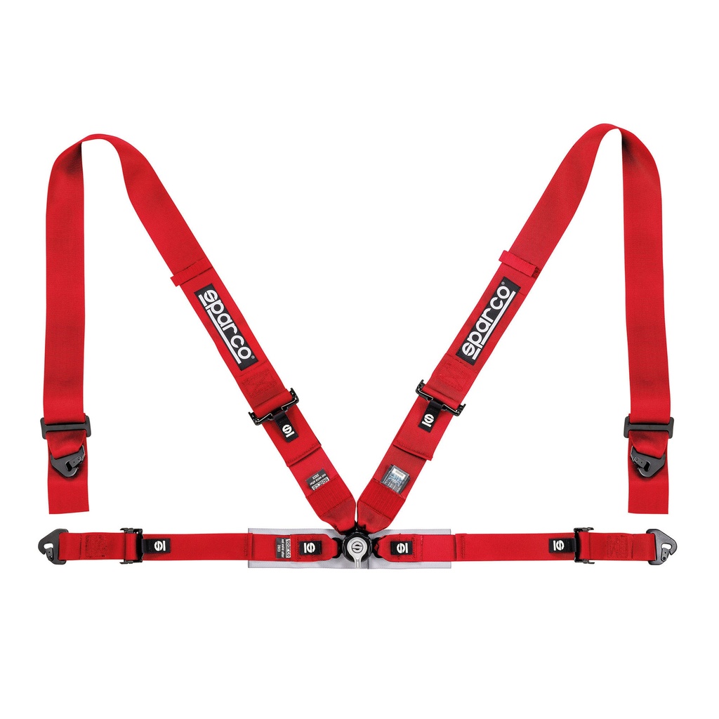 [2014842-2013802] Sparco Sport H-4 4 Point Harness (Black)