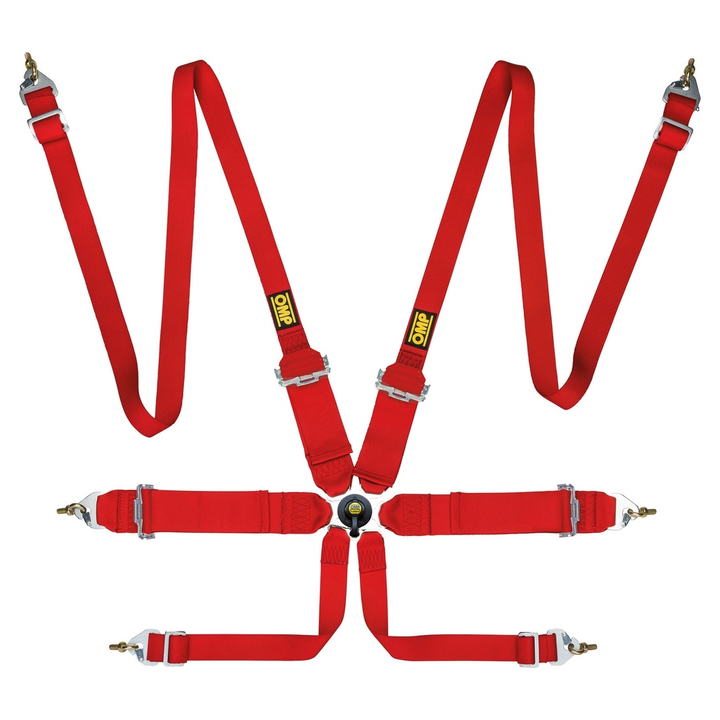OMP First 3"+2" Saloon 6 Point Harness