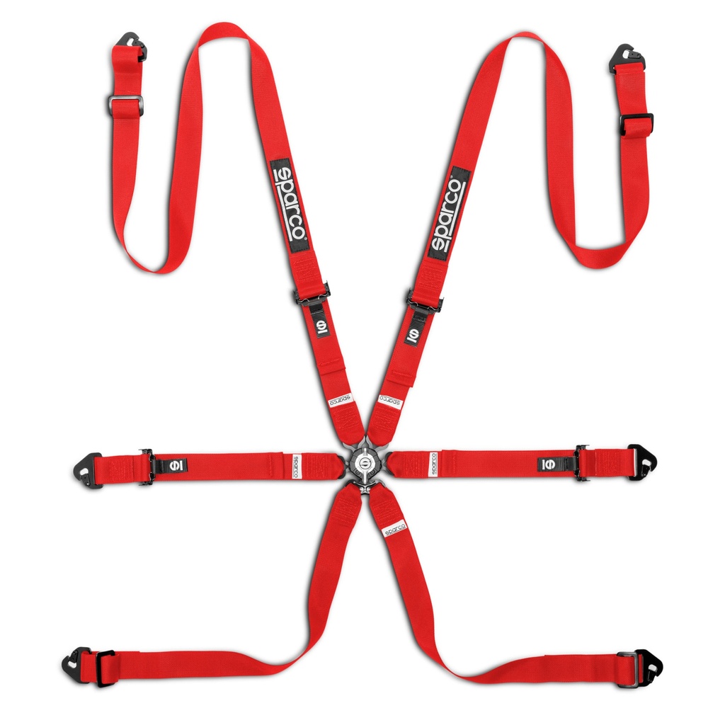 Sparco Competition H-2 PU 6 Point Harness
