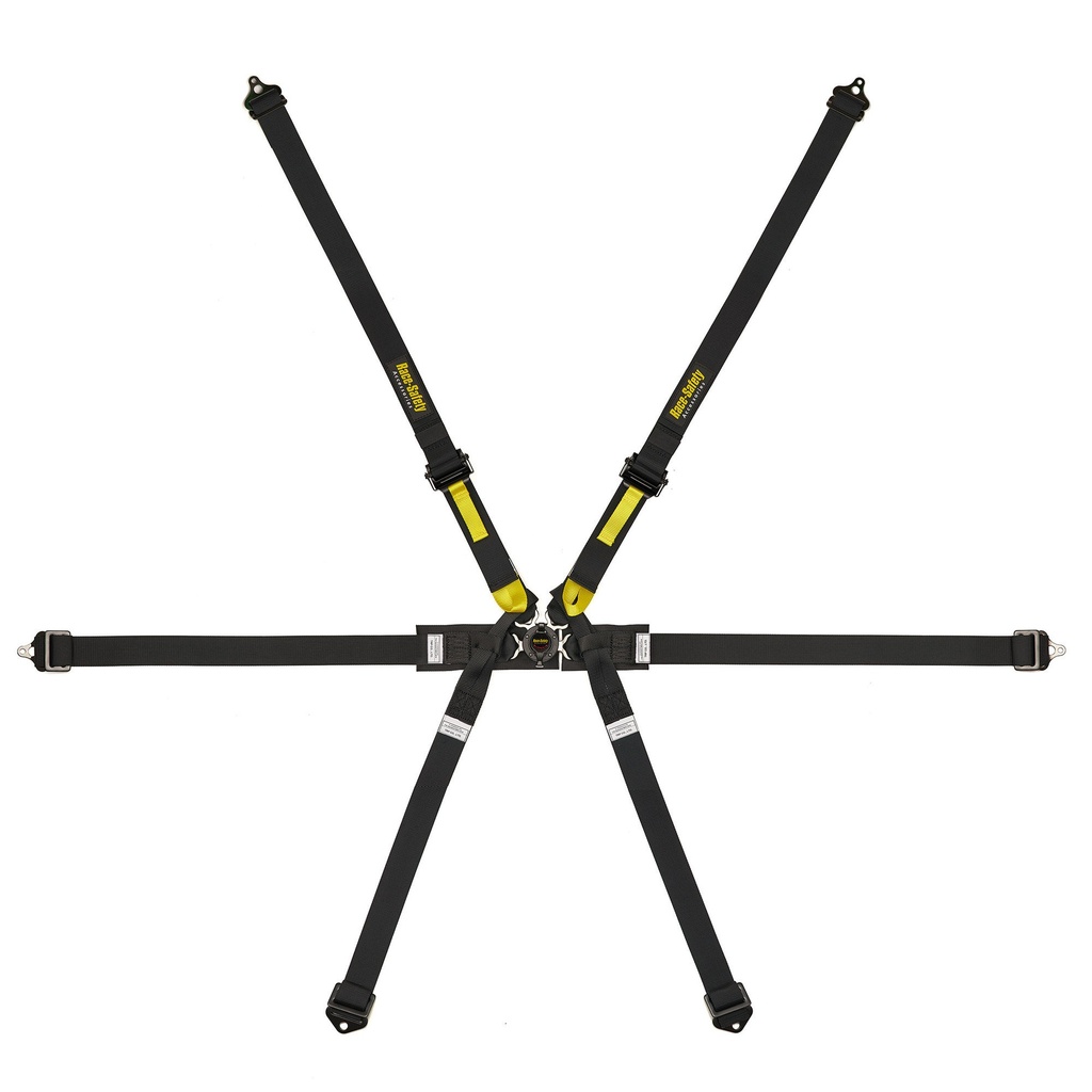 Race Safety Accessories Pro 6 Point Single Seater Harness