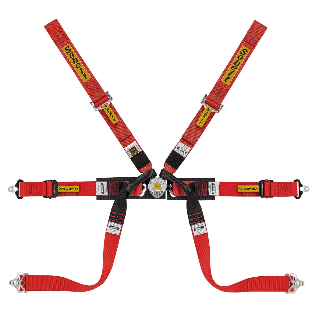 [7000778-3817797] Sabelt Steel Formula Mid 6 Point Harness (Black)