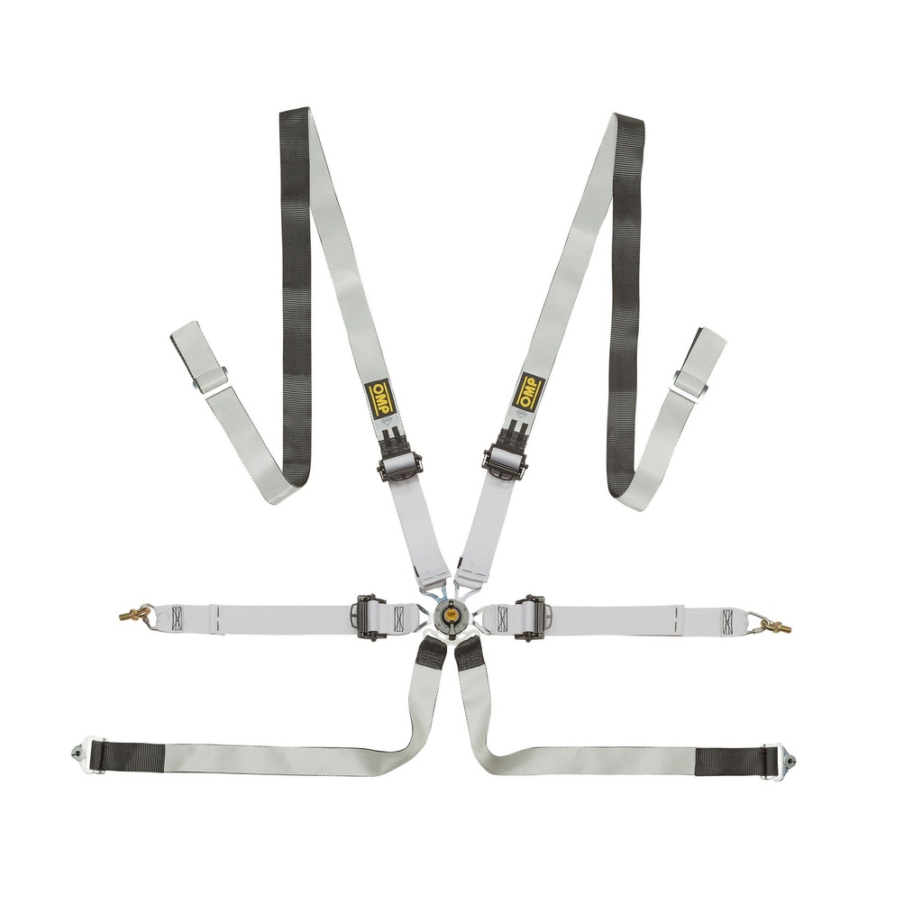 OMP One-D 2 Pull Down Saloon 6 Point Dyneema Harness