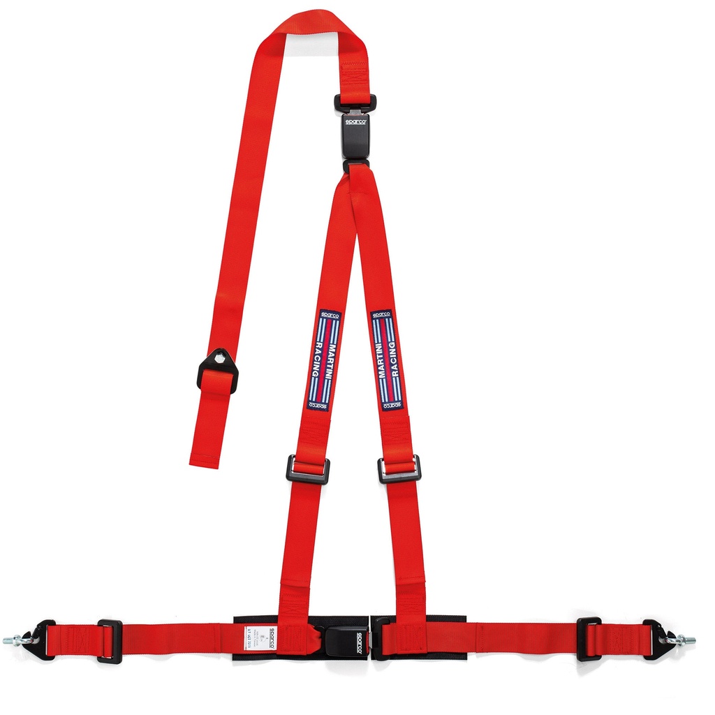 [2012509-2207704] Sparco Club H-3M 3 Point Double Release Martini Racing Harness (Black)