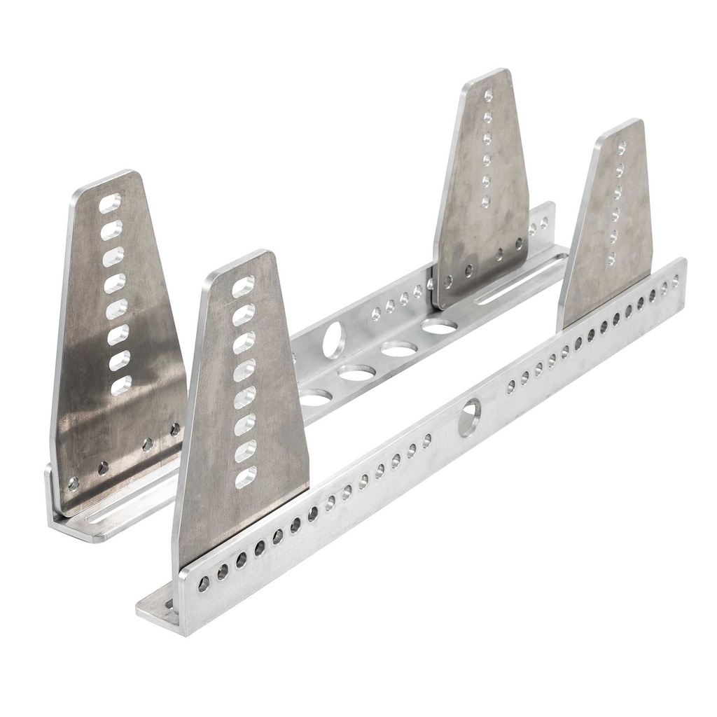 [389721-1876262] Race Safety Accessories Universal Alloy Seat Side Mounts (Anodised Black)