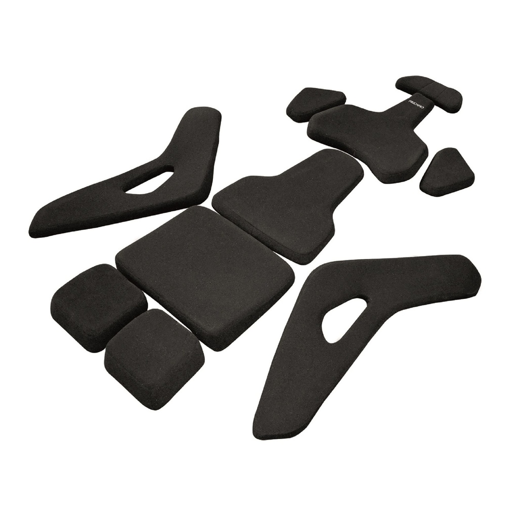 [7000945-3590211] Recaro Pad Set For Podium Seat (Medium, Black Perlon Velour)