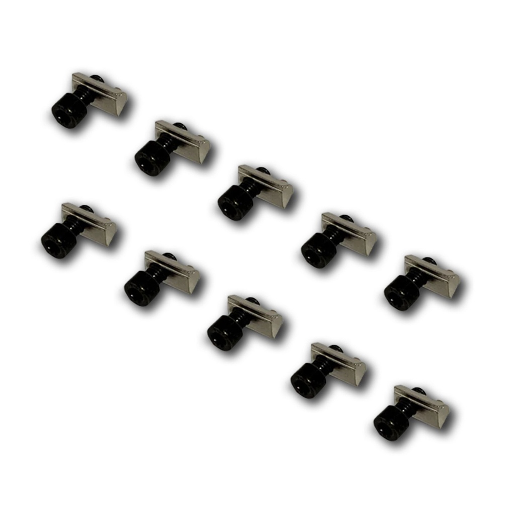 [TRKTR80-SCREWNUT4] Trak Racer Screw and Ball Bearing Nut For 8mm T-Slot - Set Of 10