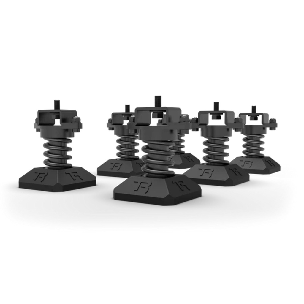 [TRKTR-VFEET] Trak Racer Universal Vibration Isolation Kit – Heavy Duty Rubber Isolation Feet