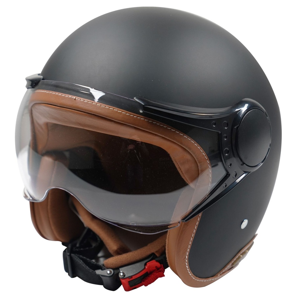 [5001059-3621372] Axor Jet Motorcycle Helmet (S (55-56cm), Black / Brown)