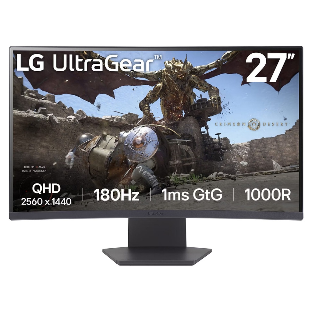 LG 27" 27GS60QC-B Curved Gaming Monitor