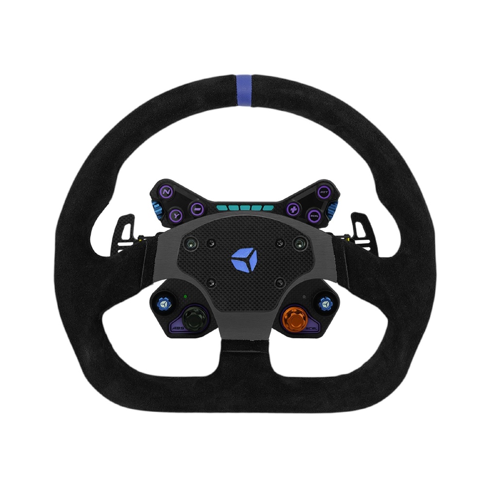 [7001261-3816251] Cube Controls GT Pro V2 Reparto Corse Suede Steering Wheel (2 Paddle, Black)
