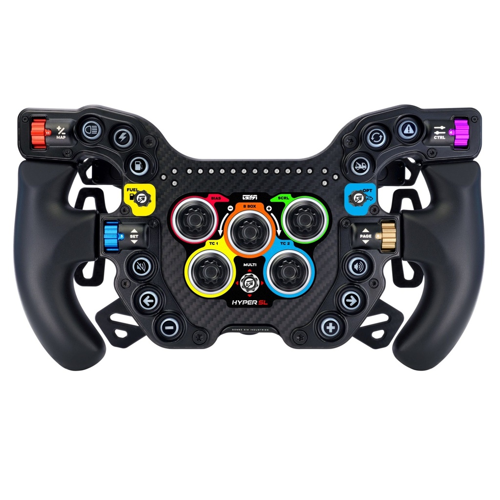 [7001367-3826214] Gomez Sim Industries Hyper SL Steering Wheel (Suzuki 6 Paddles Carbon Fibre Shifters)