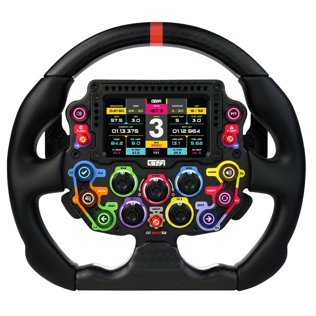 [7000418-3061675] Gomez Sim Industries GT-MAX 32 Steering Wheel (Prime 4 Paddles Aluminium Shifters)