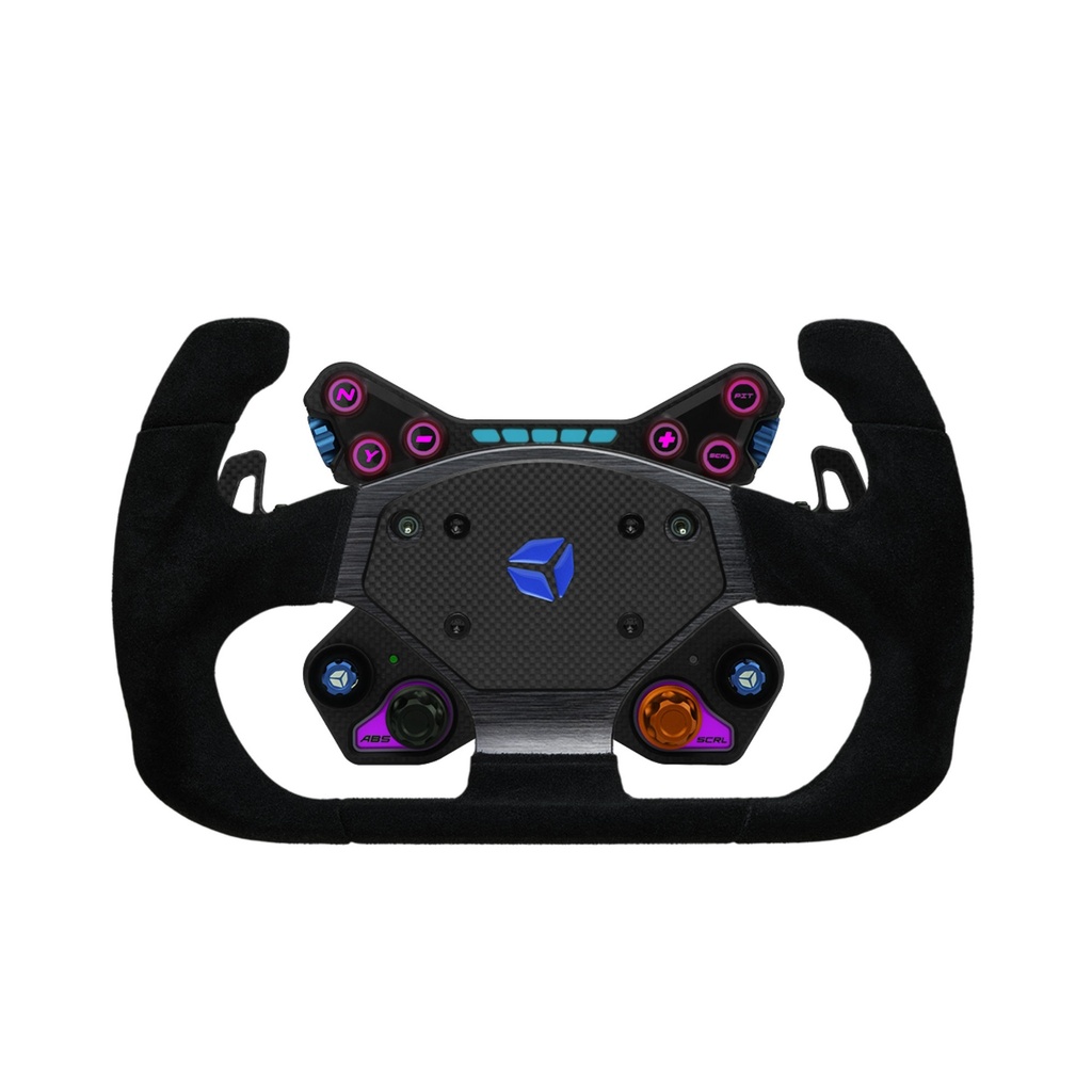 [7001450-3827410] Cube Controls GT Pro V2 Reparto Corse Zero Suede Steering Wheel (2 Paddle, Black)