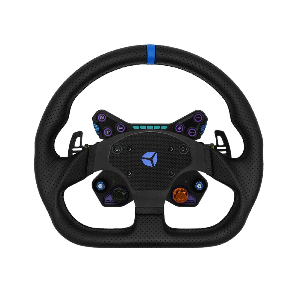 [7001262-3816256] Cube Controls GT Pro V2 Reparto Corse Perforated Steering Wheel (2 Paddle, Black)