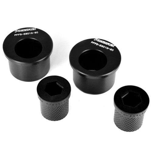 [PFXPFF5-5601G-60BLK] Powerflex Pack Of 2 60mm Black Series Front Wishbone Rear Bushes, Caster Offset
