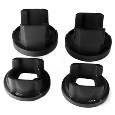 [PFXPFR5-523BLK] Powerflex Pack Of 2 Black Series Rear Subframe Rear Mounting Insert