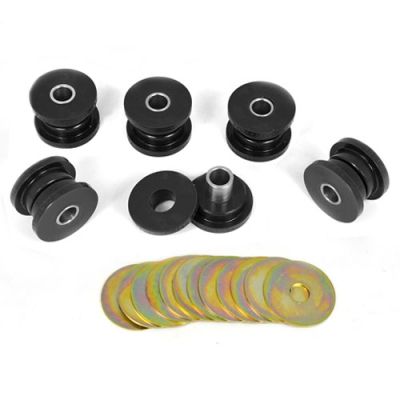 [PFXPFF80-830BLK] Powerflex Pack Of 6 Black Series Front Subframe Bushes