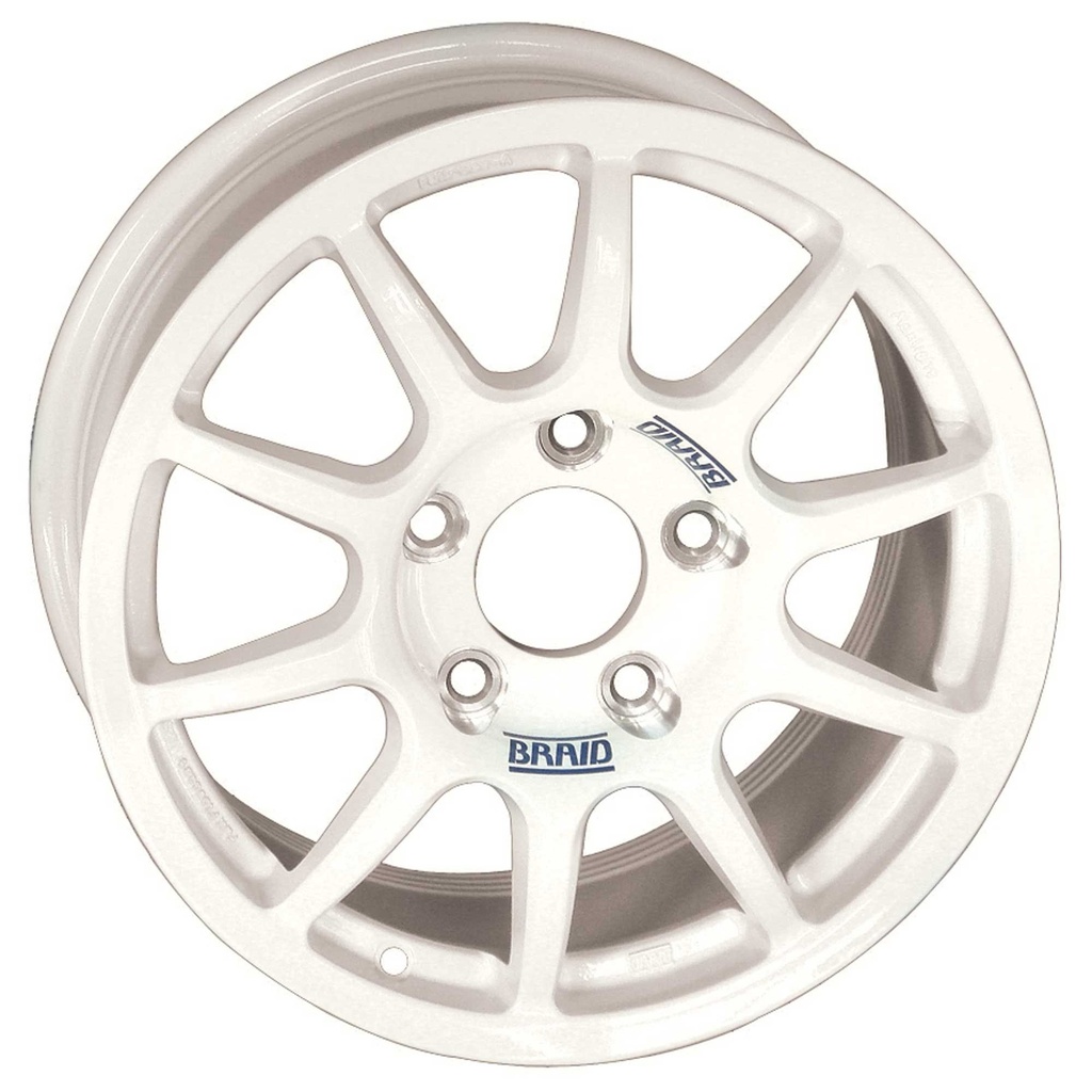 [2000250-1716944] Braid Fullrace Maxlight Wheels in White Set of 4 (7 Inch, 35, 5x120)