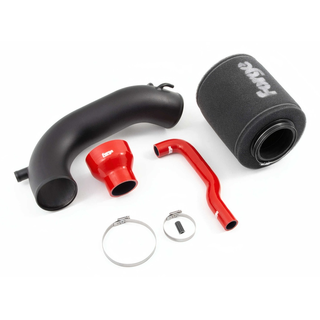 [FORFMINDK28-R] Forge Open Cone Filter Induction Kit With Red Silicone Hoses