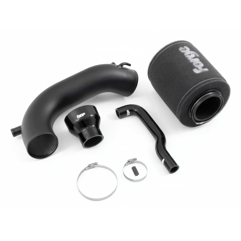 [FORFMINDK28-BLK] Forge Open Cone Filter Induction Kit With Black Silicone Hoses
