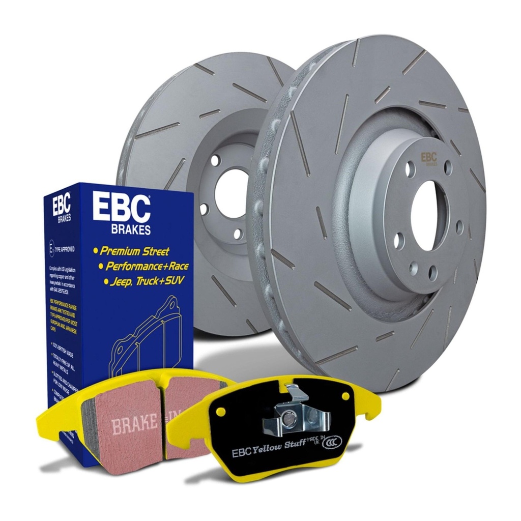 [EBCPD08KF121] EBC Brakes Ultimax Slotted Discs and Yellowstuff Pads Kit