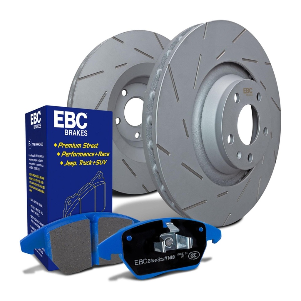 EBC Brakes Ultimax Slotted Discs And Bluestuff NDX Pads Kit