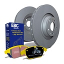 EBC Brakes OE Replacement Discs and Yellowstuff Pads Kit — Fits Mazda MX5, Fiat 124