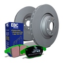 EBC Brakes OE Replacement Discs and Greenstuff Pads Kit — Fits Mazda MX5, Abarth 124