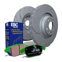 EBC Brakes Turbo Groove Discs and Greenstuff Pads Kit — Fits Mazda MX5 (2015–2025)