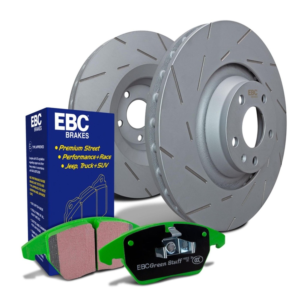 EBC Brakes Ultimax Slotted Discs and Greenstuff Pads Kit