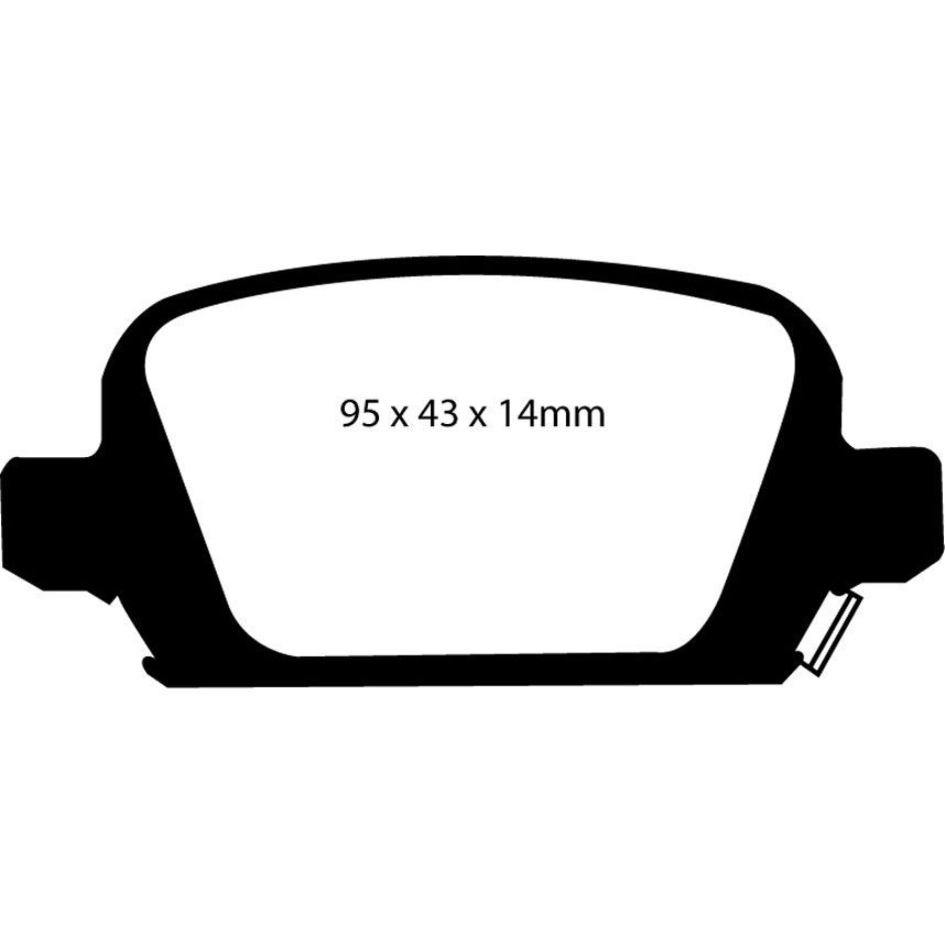 [EBCDP21410] EBC Brakes Greenstuff Performance Brake Pads