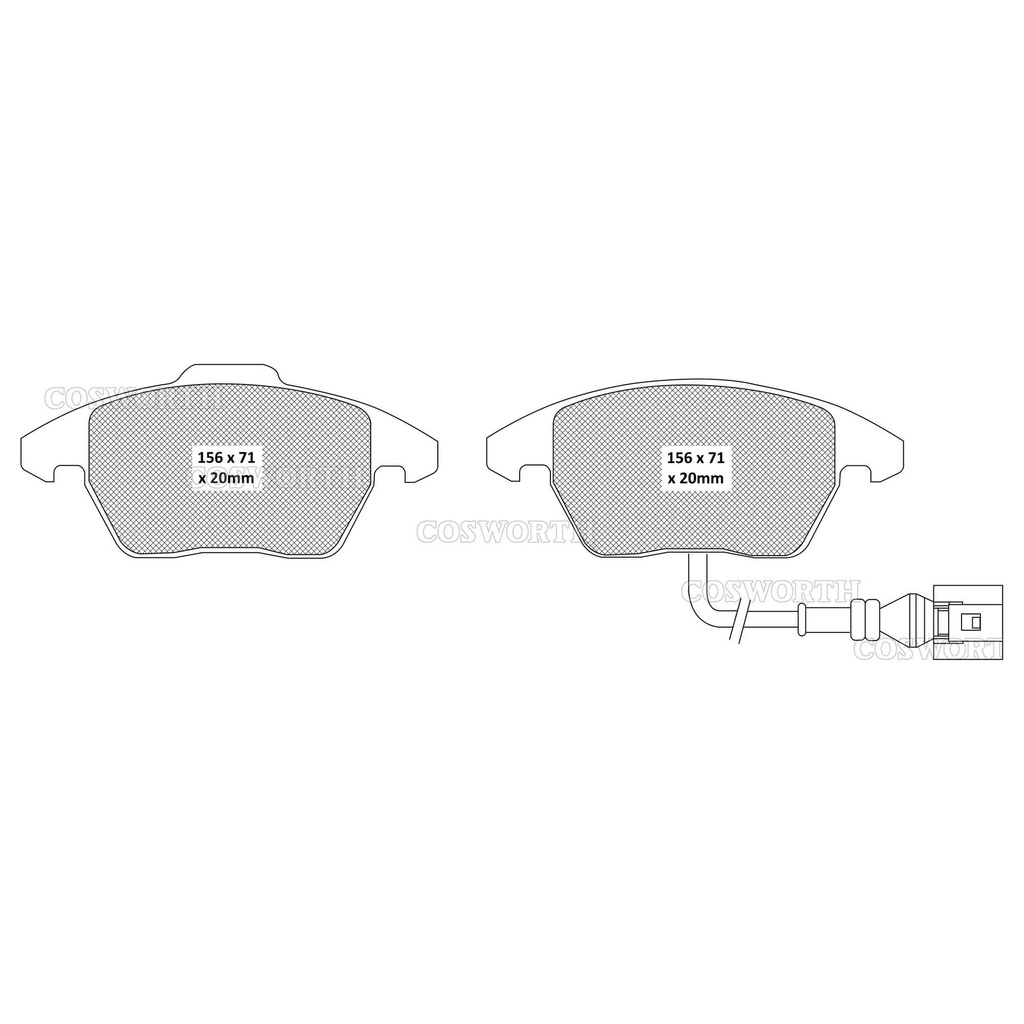 [CSWCFS3030] Cosworth Streetmaster Brake Pads