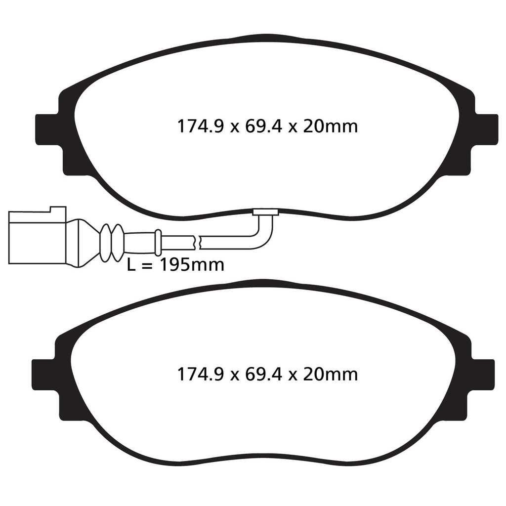 [EBCDP22127] EBC Brakes Greenstuff Performance Brake Pads