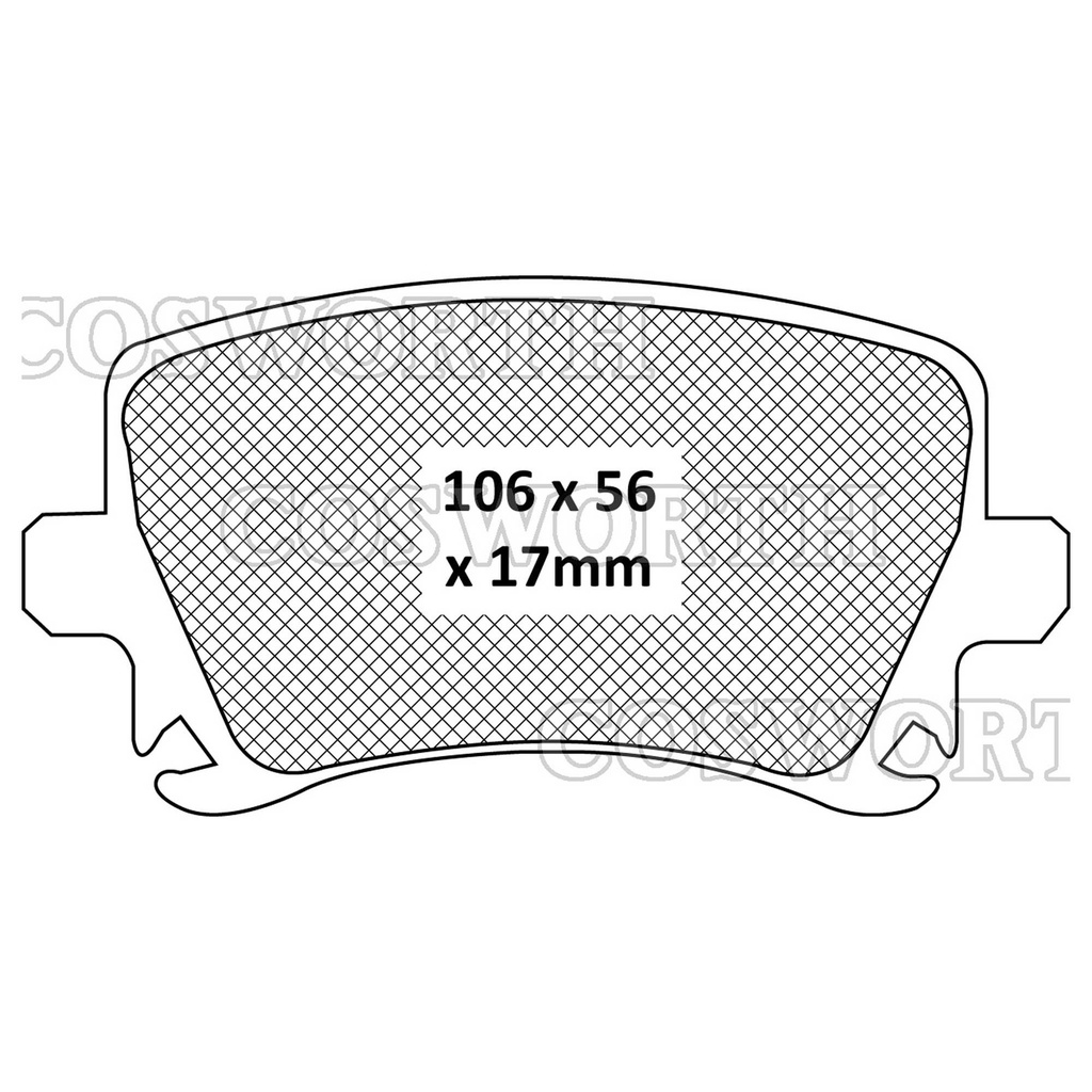 [CSWCFS3032] Cosworth Streetmaster Brake Pads