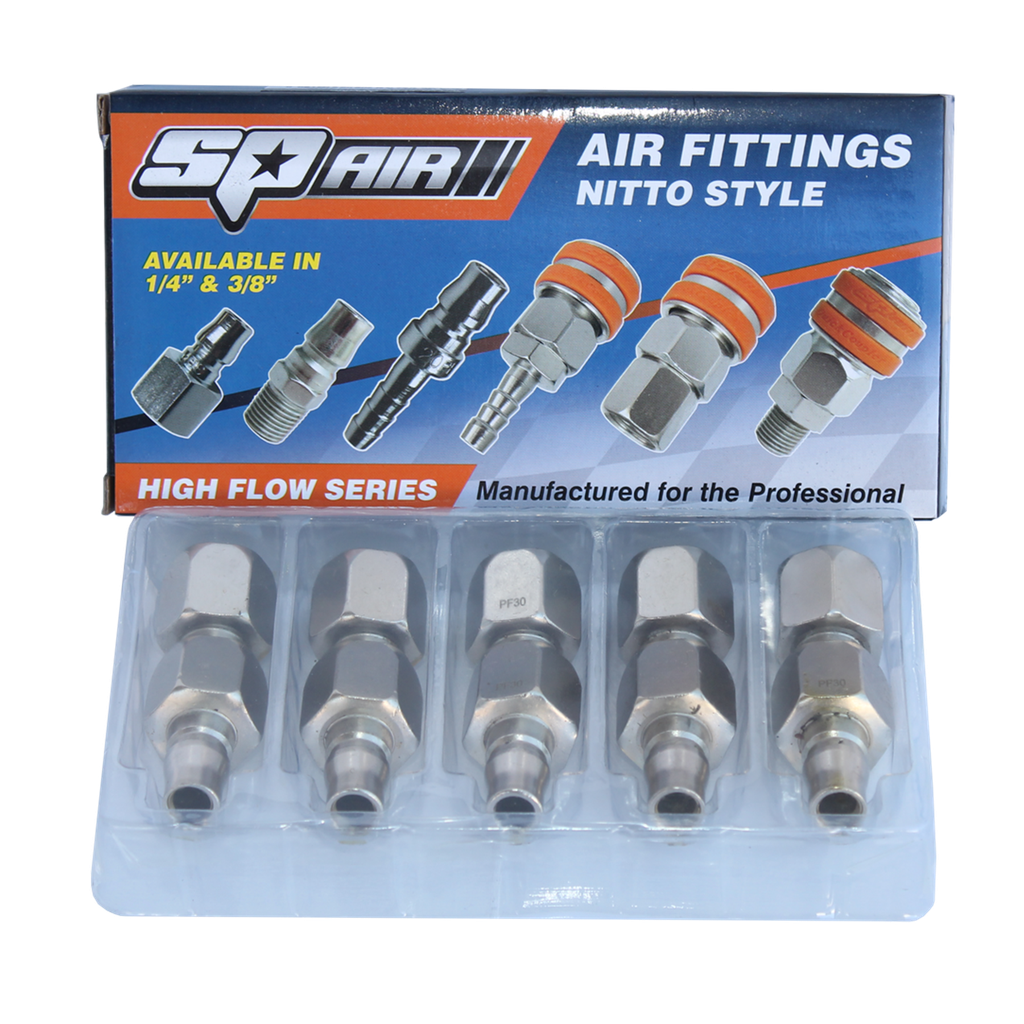 [PF30BX] AIR TOOL FITTING - PLUG FEMALE 3/8" NITTO STYLE BOX OF 10