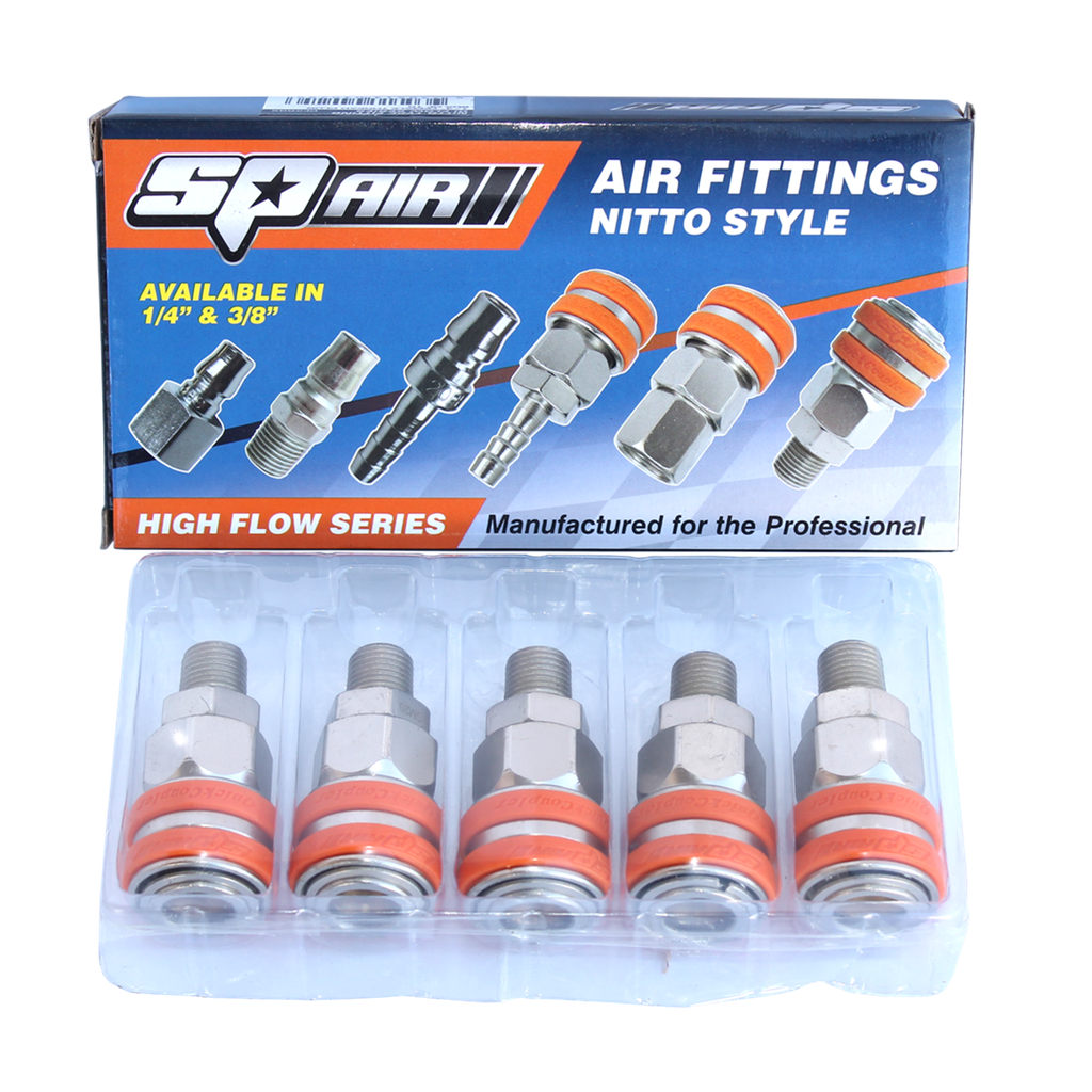 AIR TOOL FITTING - COUPLER MALE THREAD 1/2 " NITTO STYLE (BOX OF 5)