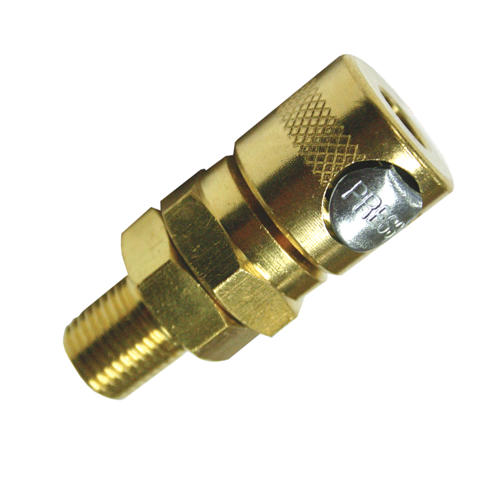AIR TOOL FITTING - COUPLER 1/4" MALE THREAD JAMEC STYLE CARDED